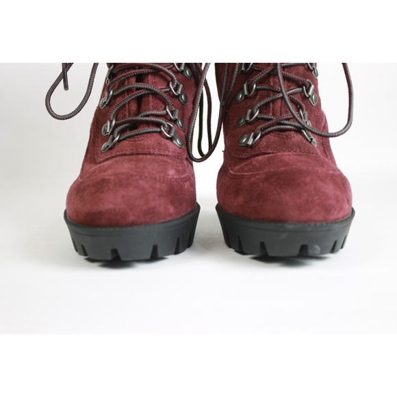 Nine West Abrial Suede Lace-Up Bootie Ankle Boots - Picture 3 of 7